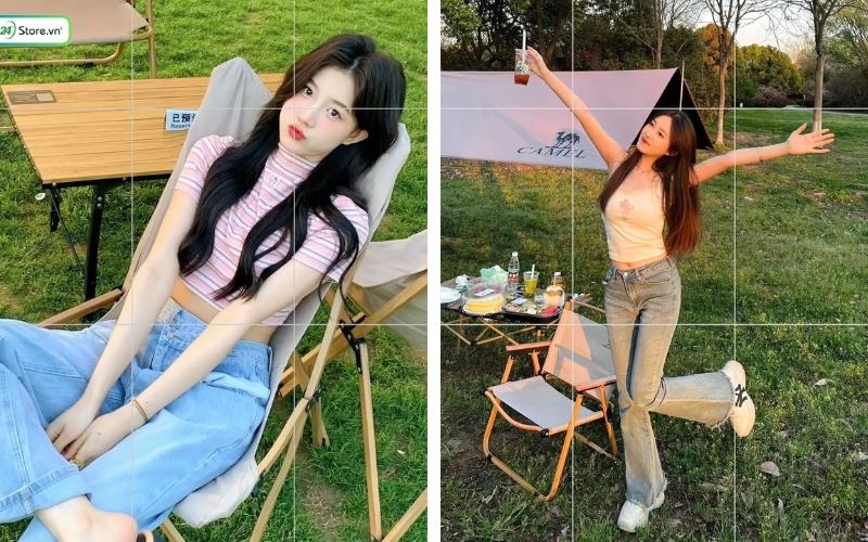 cách tạo dáng chụp ảnh đi picnic