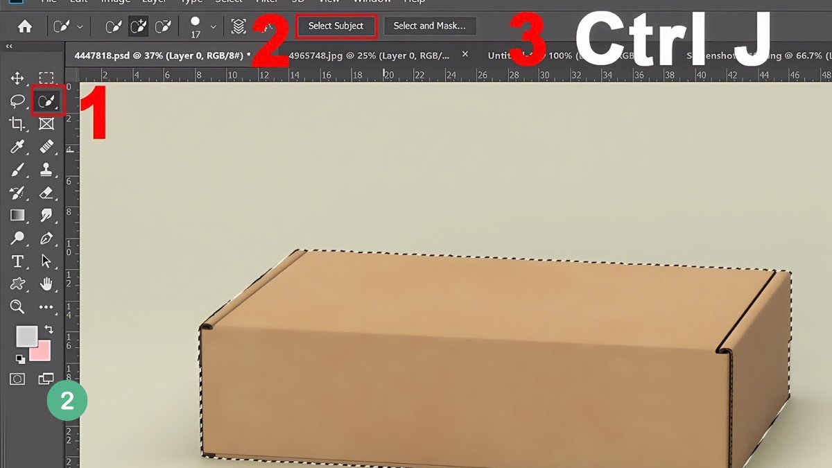 Cách làm mockup trong photoshop đơn giản bước 2 (Hình minh họa)