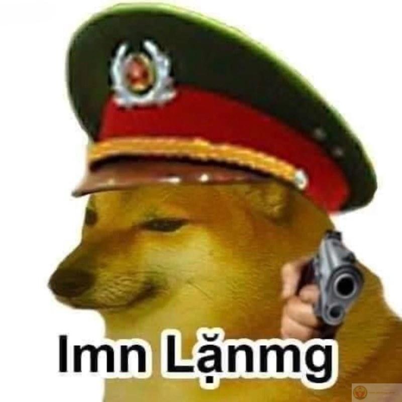 Cheems meme cầm súng