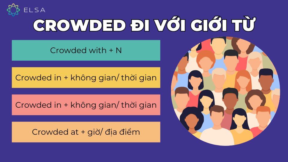 Crowded đi với giới từ gì?