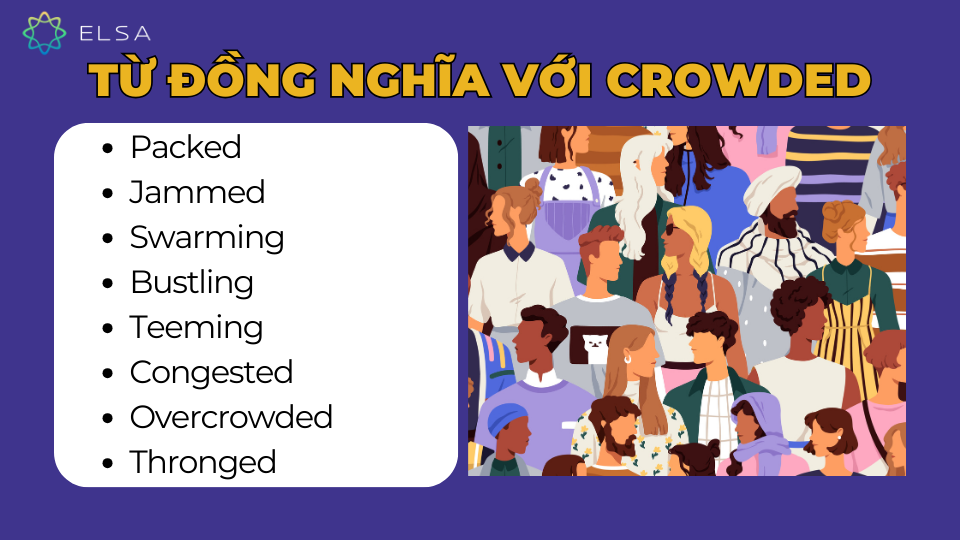 Từ đồng nghĩa với crowded
