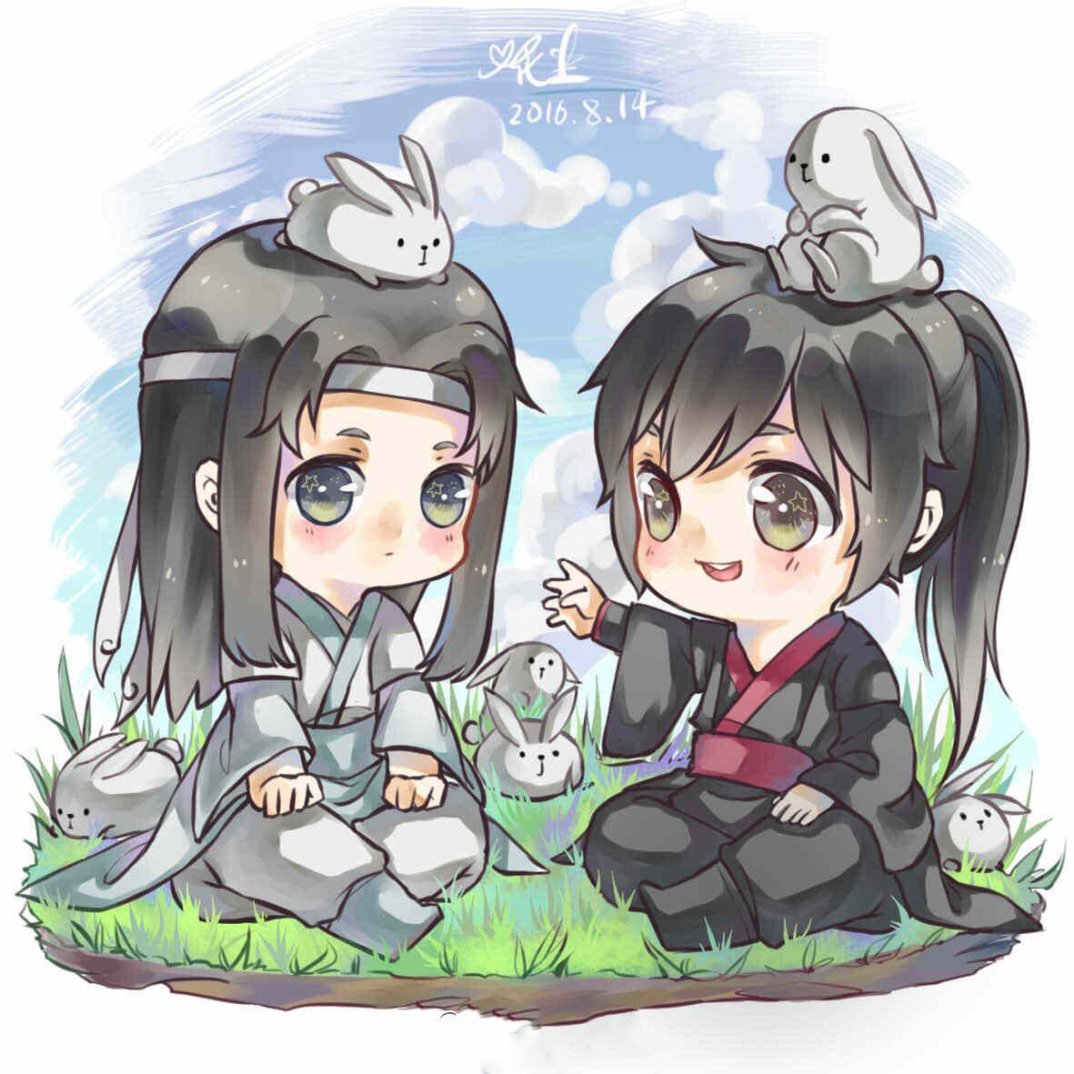 Ảnh đam mỹ chibi cute, cặp đôi siêu đáng yêu trong thế giới manga