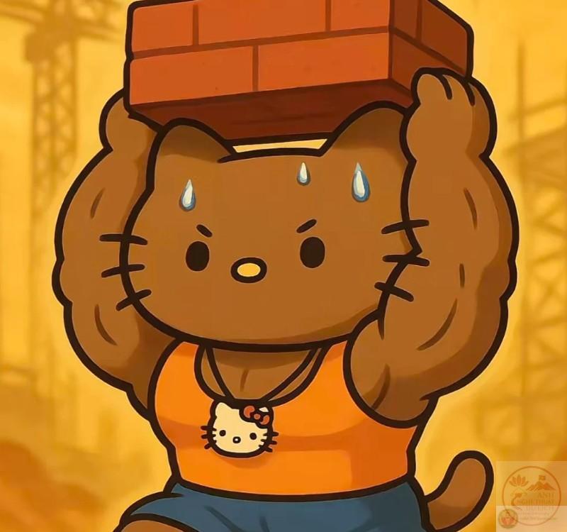 Story » Tổng hợp 25 Meme Hello Kitty cơ bắp cuồn cuộn, nỗ lực tập luyện trong phòng Gym