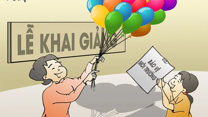 Không thả bóng bay để bảo vệ môi trường