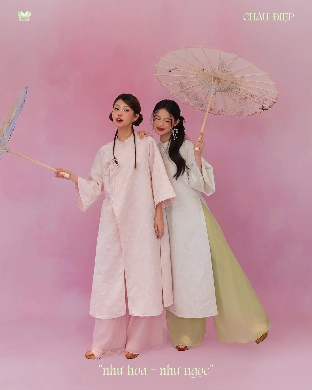 Áo dài khẽ ngân lời chào với gió