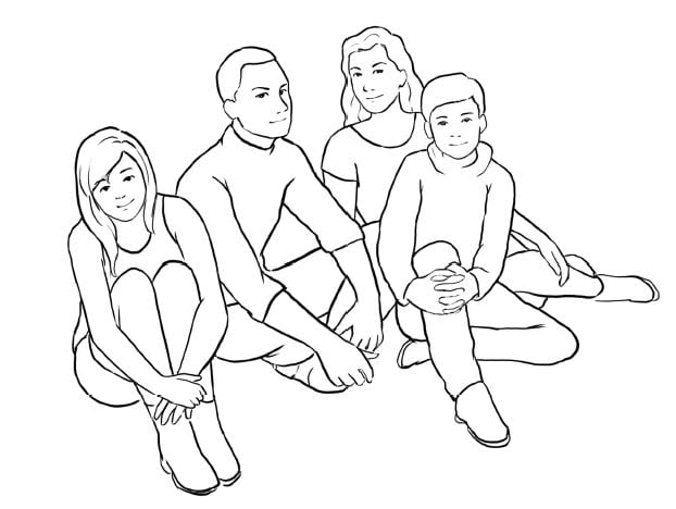 Tao dang chup anh gia dinh 4 nguoi 18 - #45 Cách tạo dáng chụp ảnh gia đình 4 người ấn tượng nhất - HThao Studio