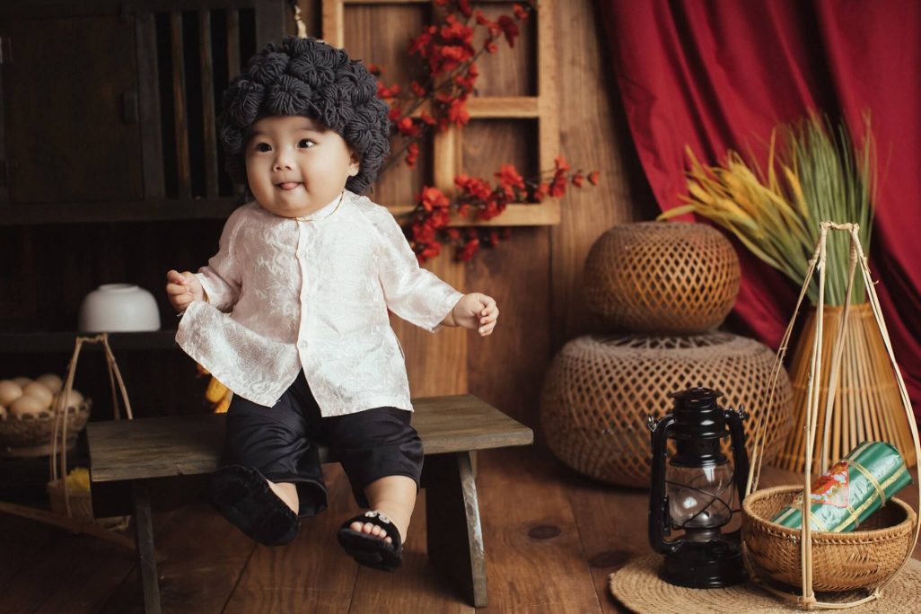 Chụp ảnh Tết đẹp cho bé tại Nha Trang