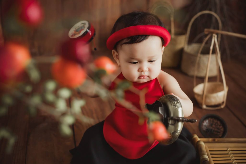 Chụp ảnh Tết đẹp cho bé tại Nha Trang