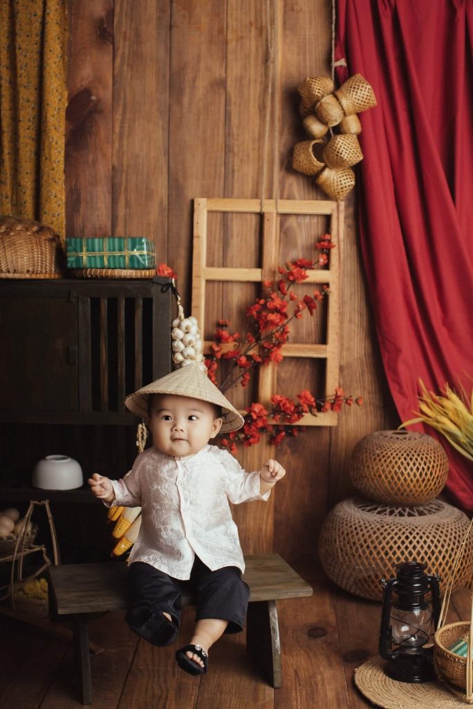 Chụp ảnh Tết đẹp cho bé tại Nha Trang