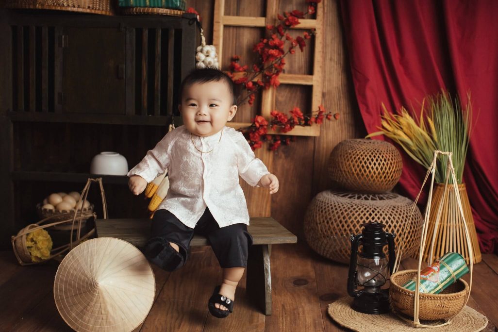 Chụp ảnh Tết đẹp cho bé tại Nha Trang