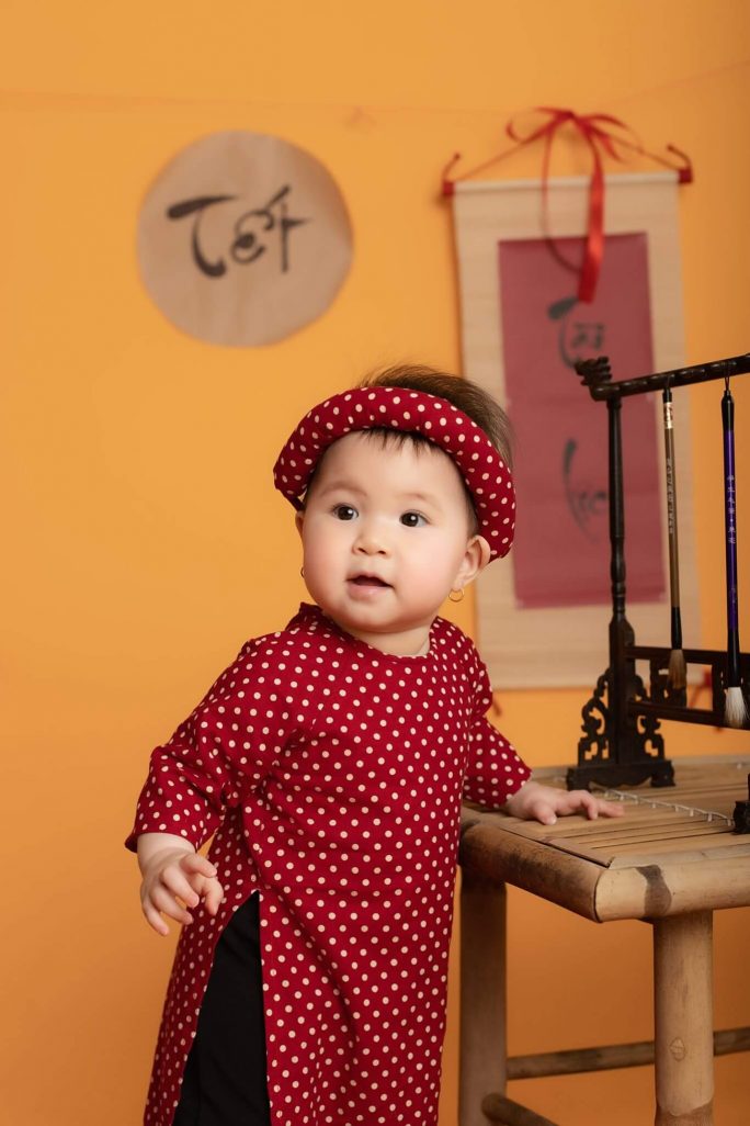 Chụp ảnh Tết đẹp cho bé tại Nha Trang