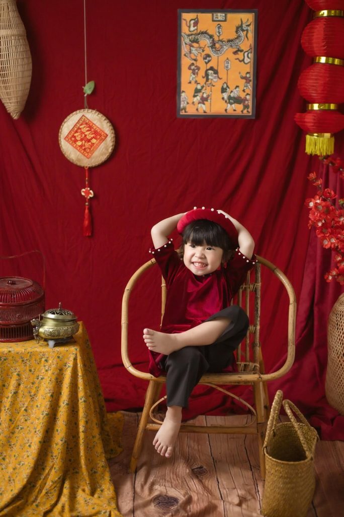 Chụp ảnh Tết đẹp cho bé tại Nha Trang