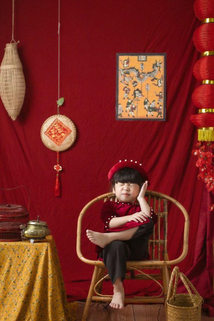 Chụp ảnh Tết đẹp cho bé tại Nha Trang