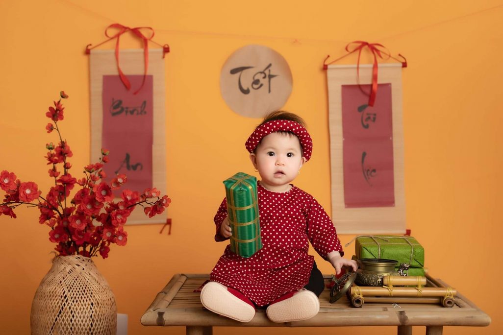 Chụp ảnh Tết đẹp cho bé tại Nha Trang