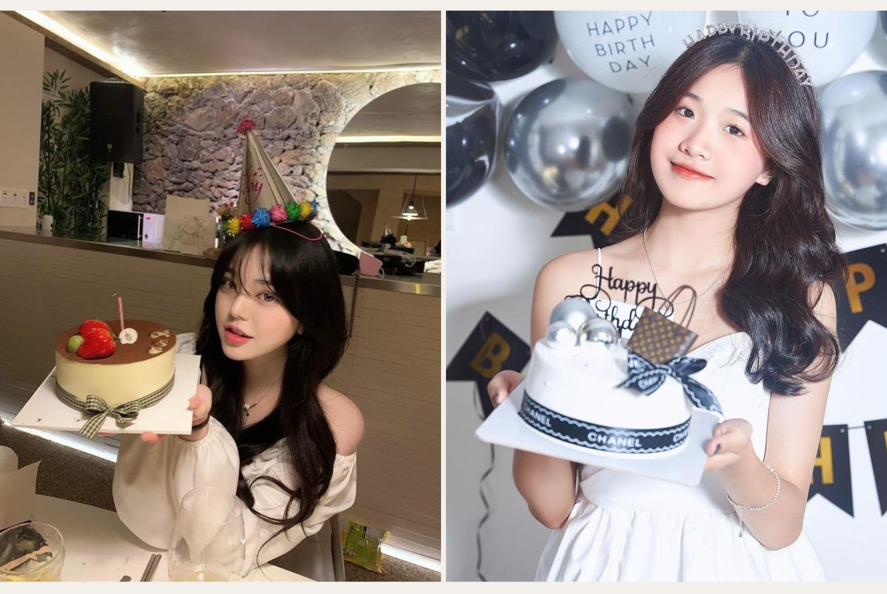 cách tạo dáng chụp ảnh với bánh sinh nhật