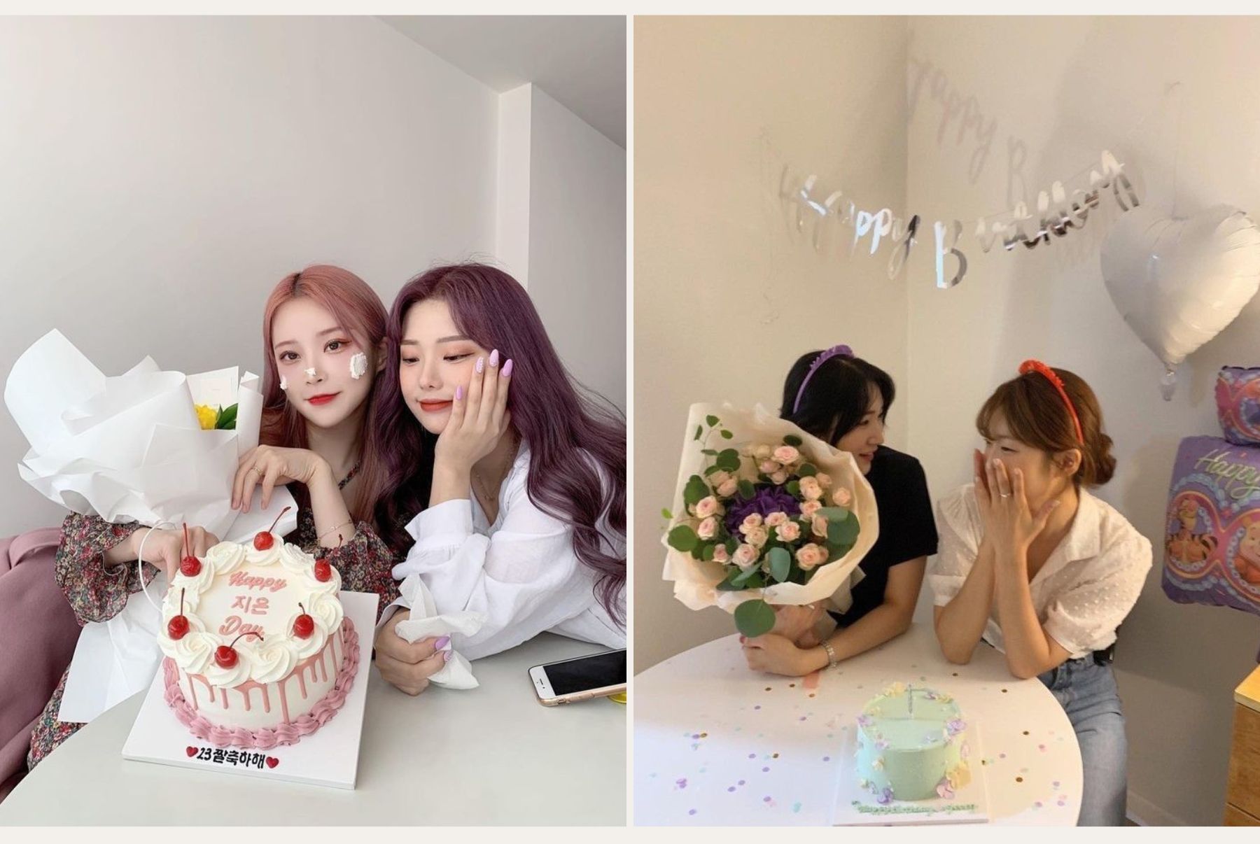 cách tạo dáng chụp ảnh với bánh sinh nhật