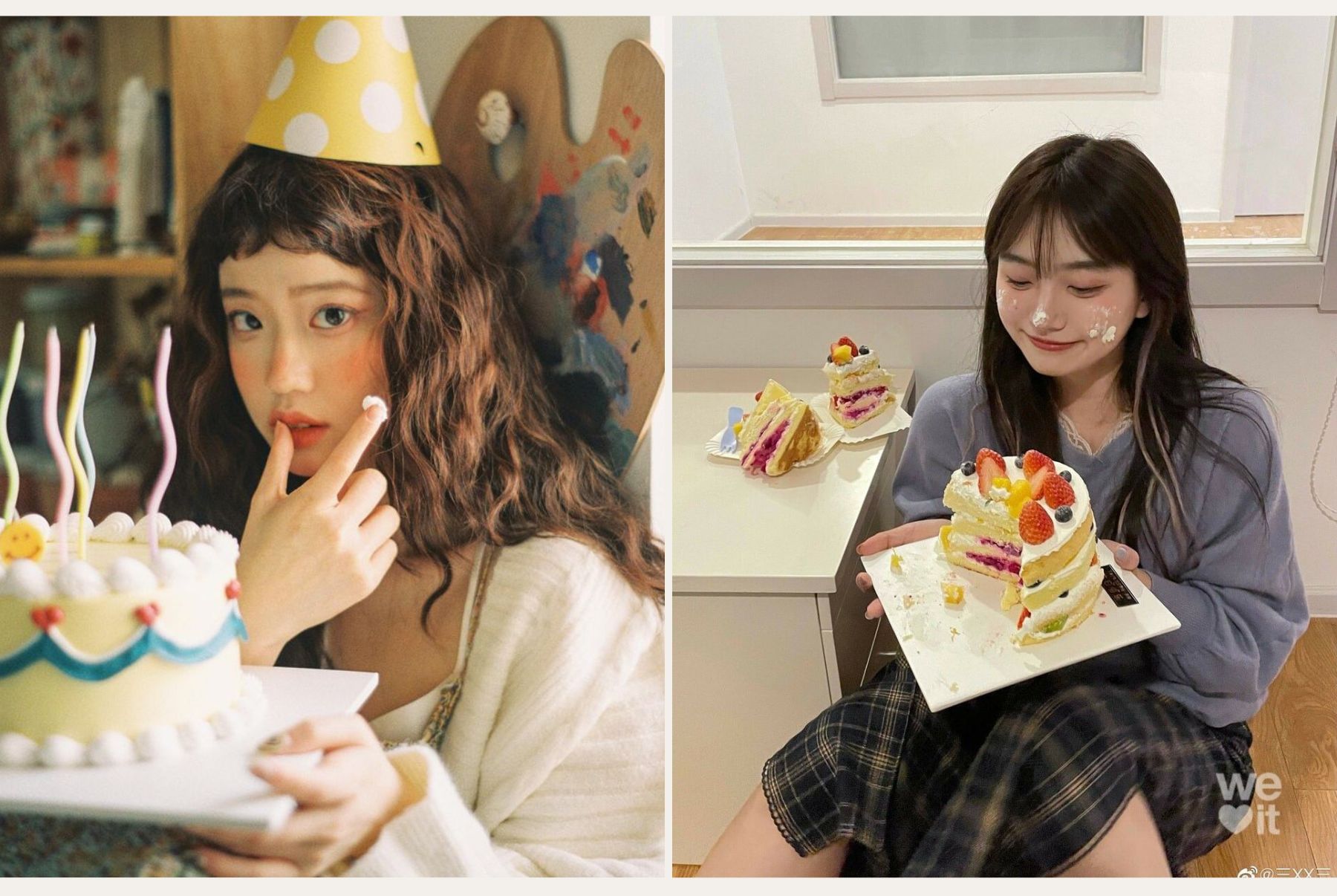 cách tạo dáng chụp ảnh với bánh sinh nhật