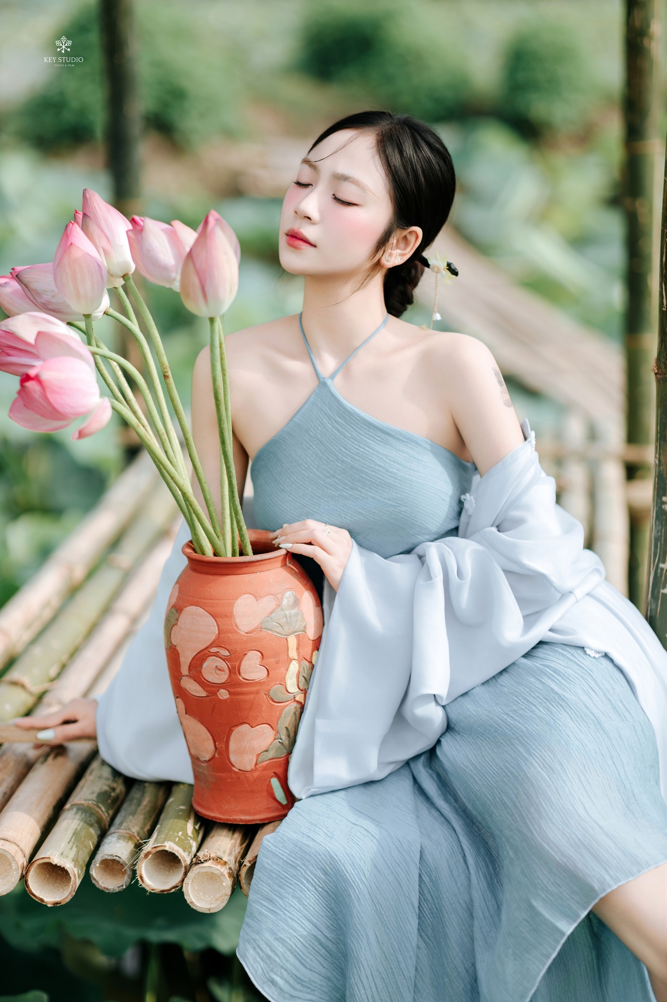 mẫu ảnh chụp sen đẹp ngât ngất