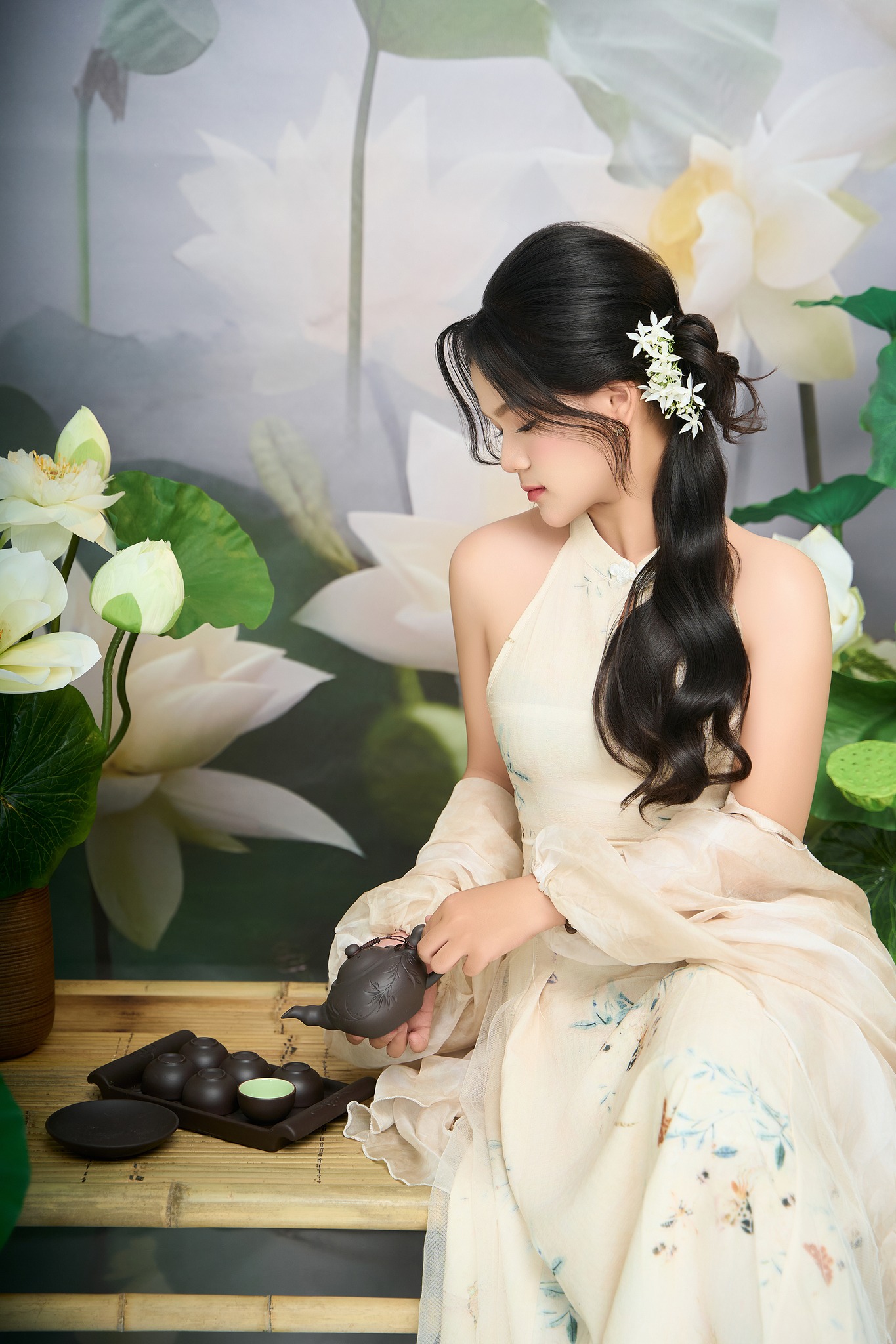 mẫu chụp ảnh sen ấn tượng và nổi bật