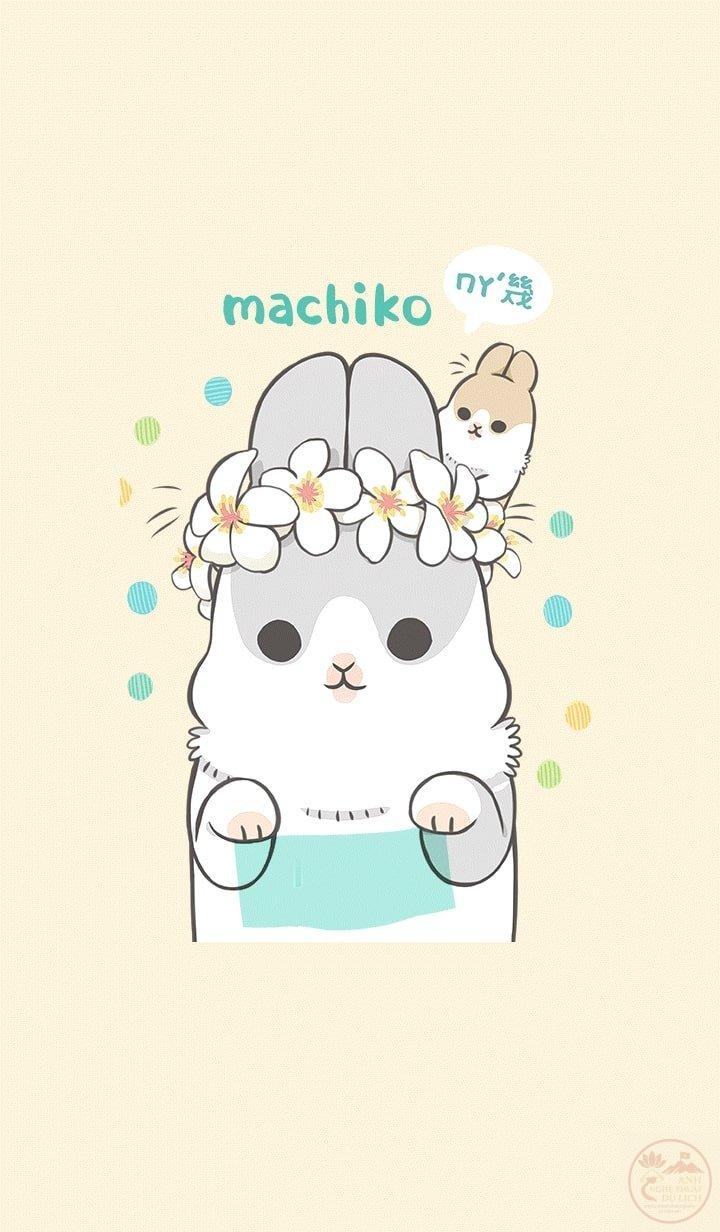 Thỏ anime hoa cỏ