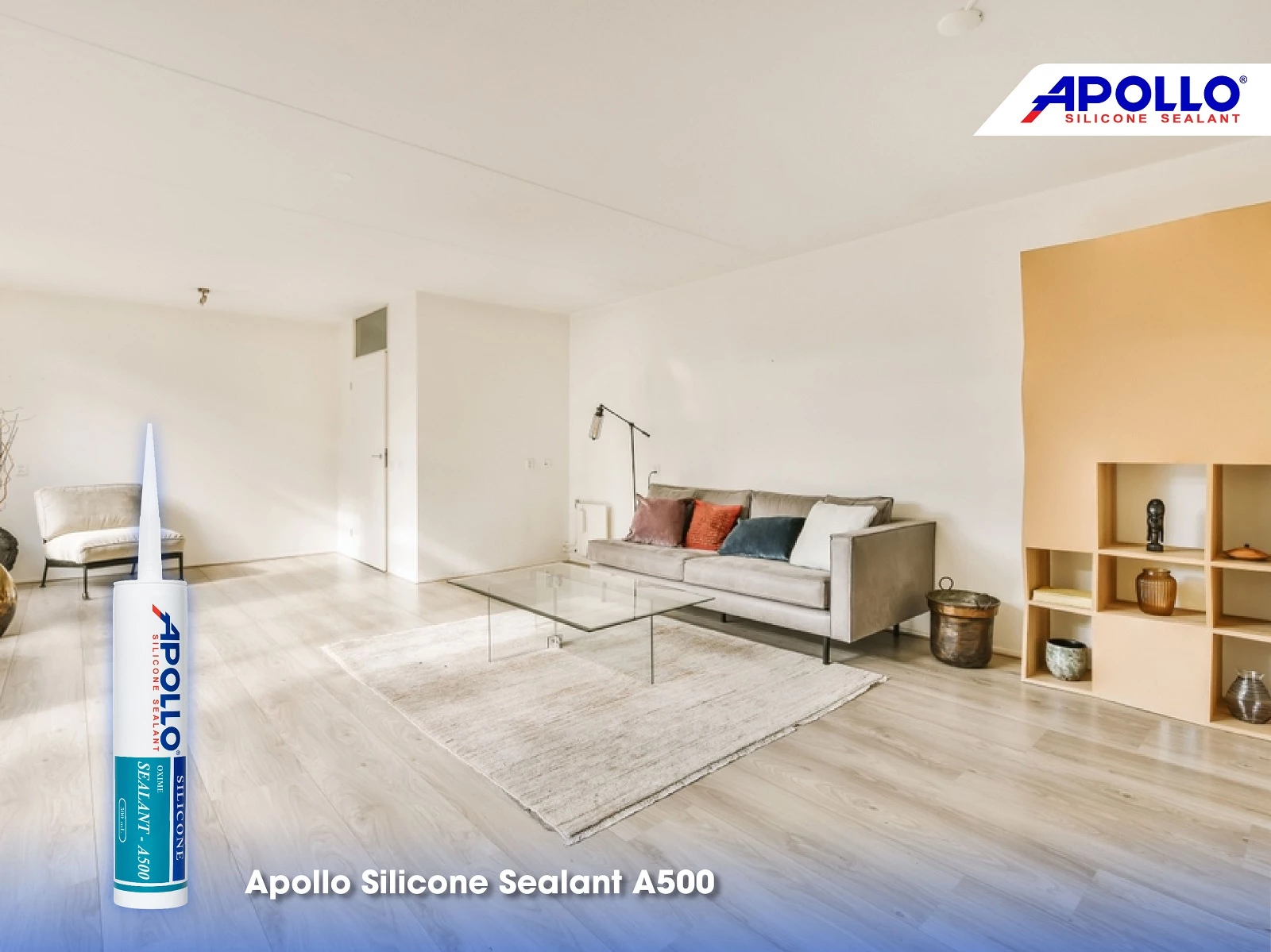 Apollo Silicone Sealant A500 mang lại hiệu quả trám trét vượt trội và thẩm mỹ cho công trình
