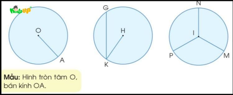 Bán kính của hình tròn