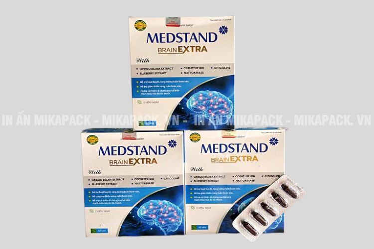 Mẫu in bao bì dược sang trọng