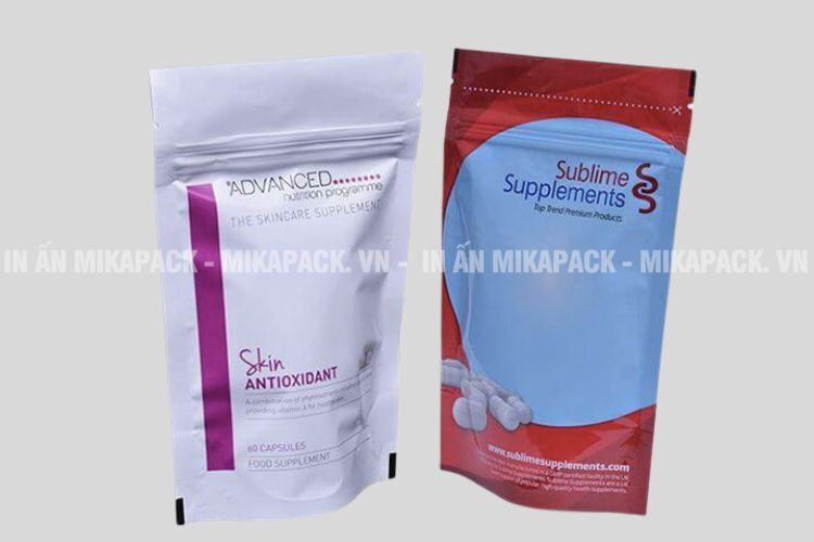 Mẫu in túi zipper chất lượng cao