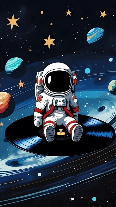 Hình nền phi hành gia hot tiktok cho điện thoại