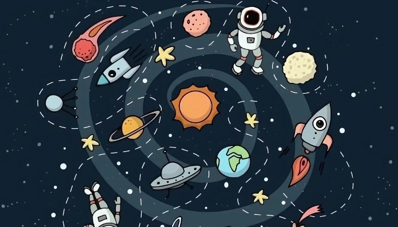 Hình nền phi hành gia chill thoải mái tiktok cho máy tính