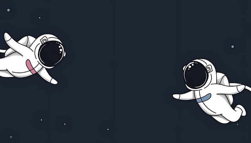 Hình nền phi hành gia thư giãn chill tiktok cho máy tính