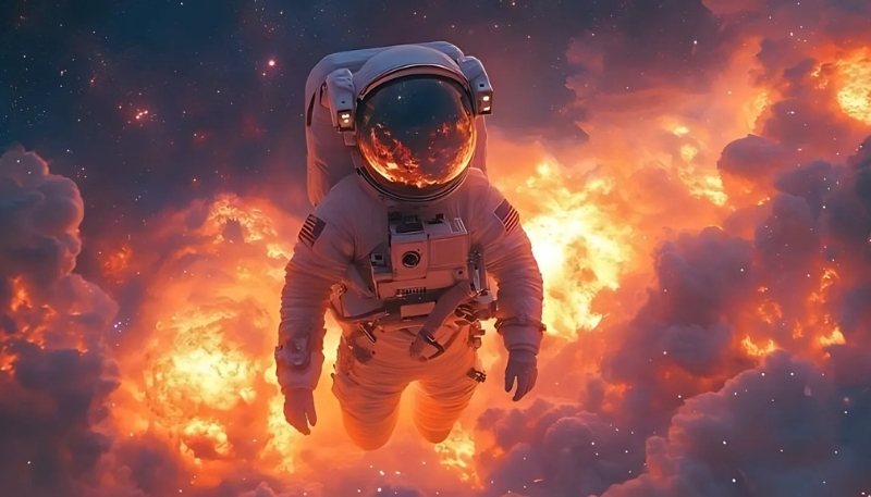 Hình nền phi hành gia ngầu cho máy tính