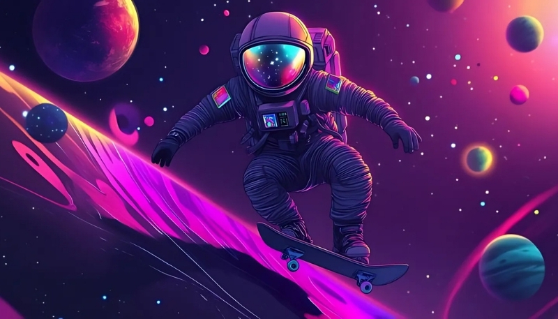 Hình nền phi hành gia cool ngầu cho máy tính