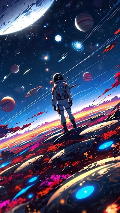 Hình nền phi hành gia dễ mến cho điện thoại