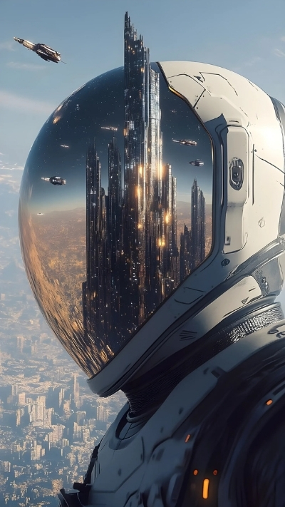 Hình nền phi hành gia nghệ thuật đỉnh cao cho điện thoại