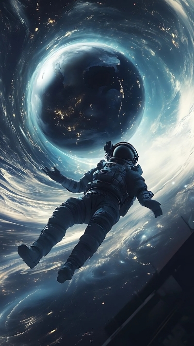 Hình nền phi hành gia cô độc cho điện thoại