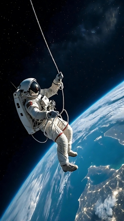 Hình nền phi hành gia tả thực cho điện thoại