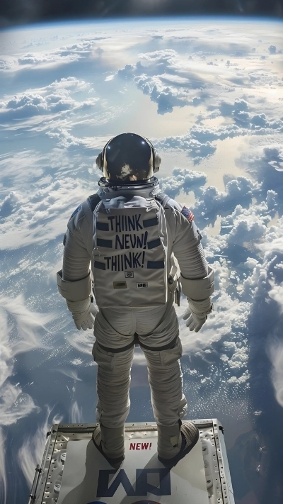 Hình nền phi hành gia siêu thực cho điện thoại