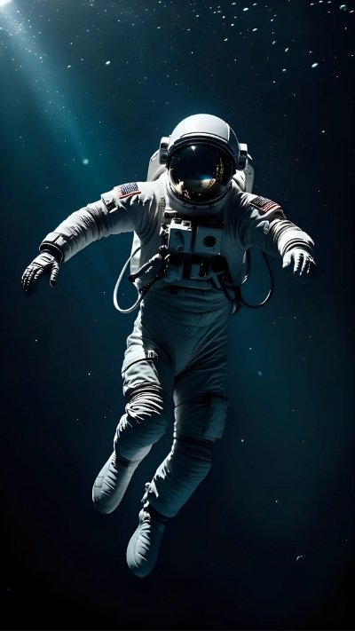 Hình nền phi hành gia chân thật cho điện thoại