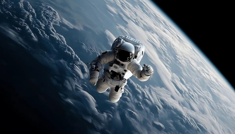 Hình nền phi hành gia tả thực cho máy tính