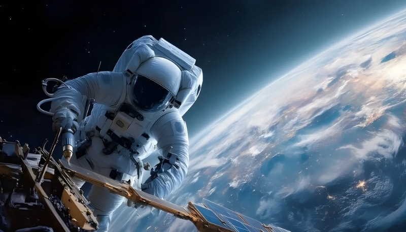 Hình nền phi hành gia siêu thực cho máy tính