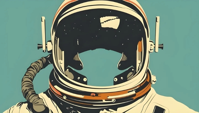 Hình nền phi hành gia dễ dàng cho máy tính