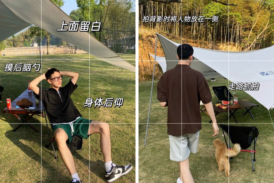 Hướng dẫn tạo dáng thoải mái ngoài trời khi đi cắm trại