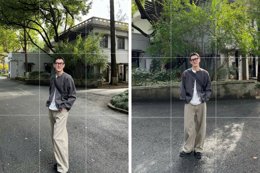 Bí quyết tạo dáng chụp ảnh ngoài trời khi đứng trước căn nhà