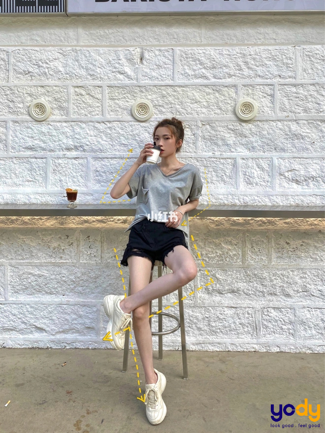 cách tạo dáng chụp ảnh ngồi ghế