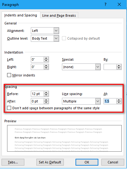 huong dan dinh dang doan van ban trong word 5