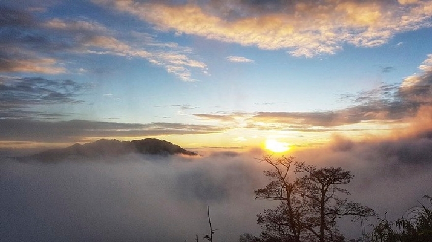 Đỉnh Ngũ Chỉ Sơn đẹp ngỡ ngàng 