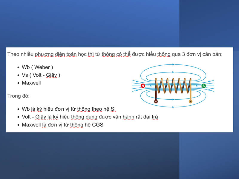 Từ thông có đơn vị là gì ? Ký hiệu của từ thông ra sao