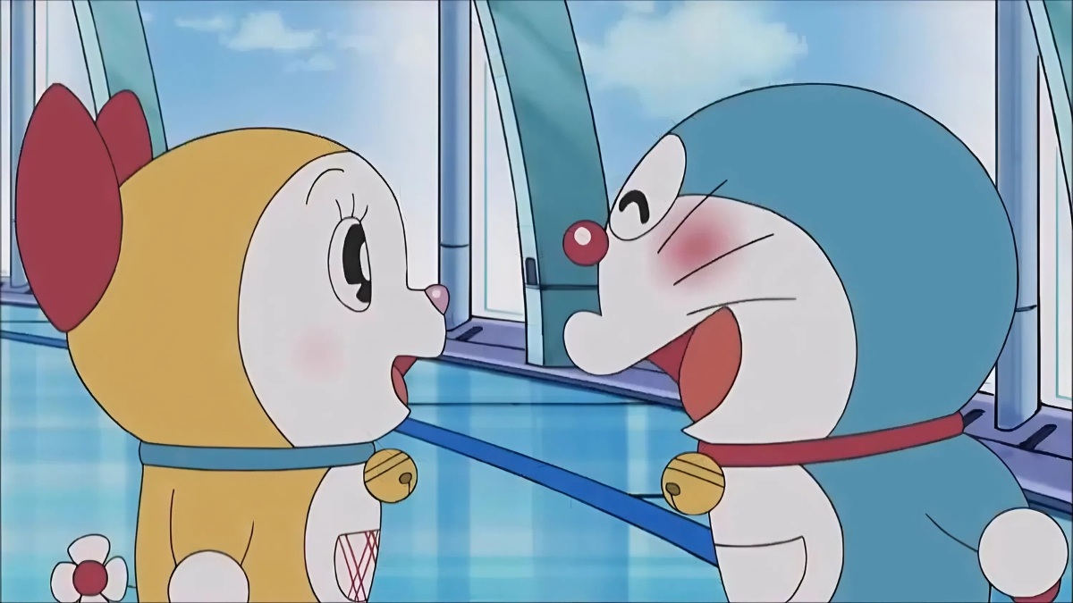 Hình nền Doraemon cute và Dorami bên nhau mỗi ngày