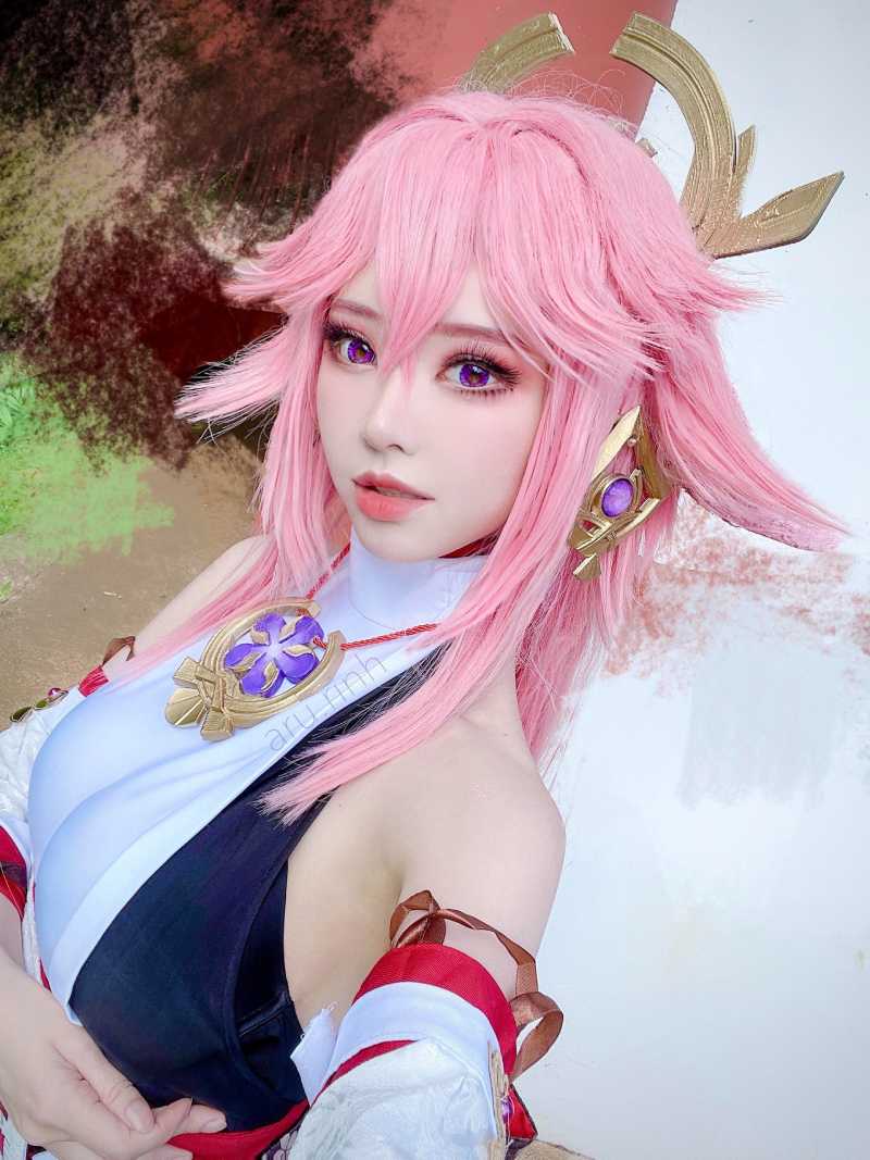 Cosplay Yae Miko dễ thương